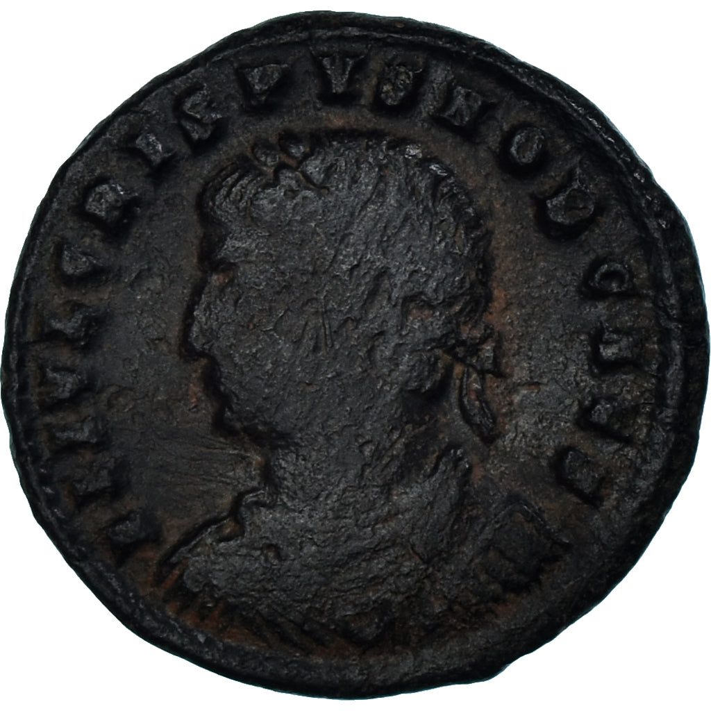 Acuñar,
Crispo,
Follis