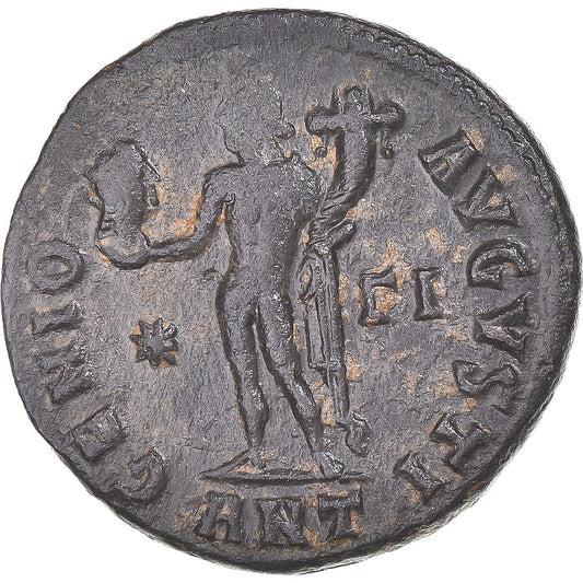 Acuñar,
Maximino II,
Follis