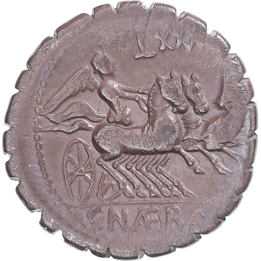 Acuñar,
Nevia,
serrato denario