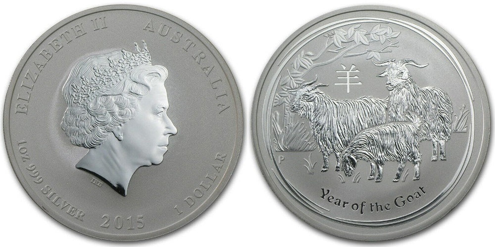 AUSTRALIA 1 DOLAR 2015 AÑO DE LA CABRA