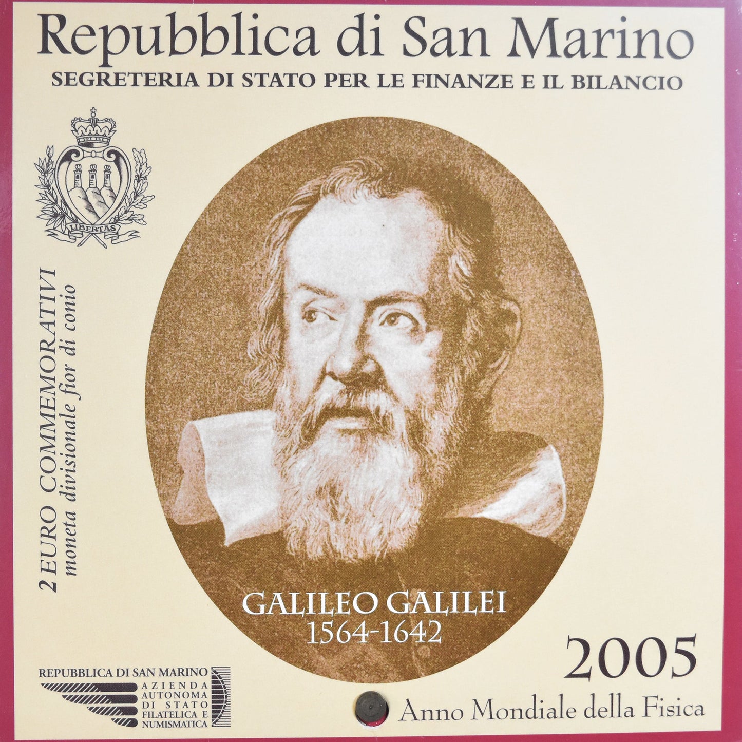 Munze,
San Marino,
Galileo Galilei