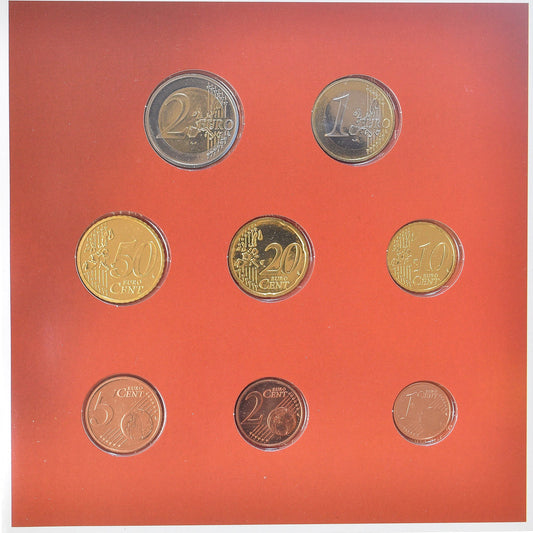 Austria,
Setze 1 ud. - 2 euros,
2004