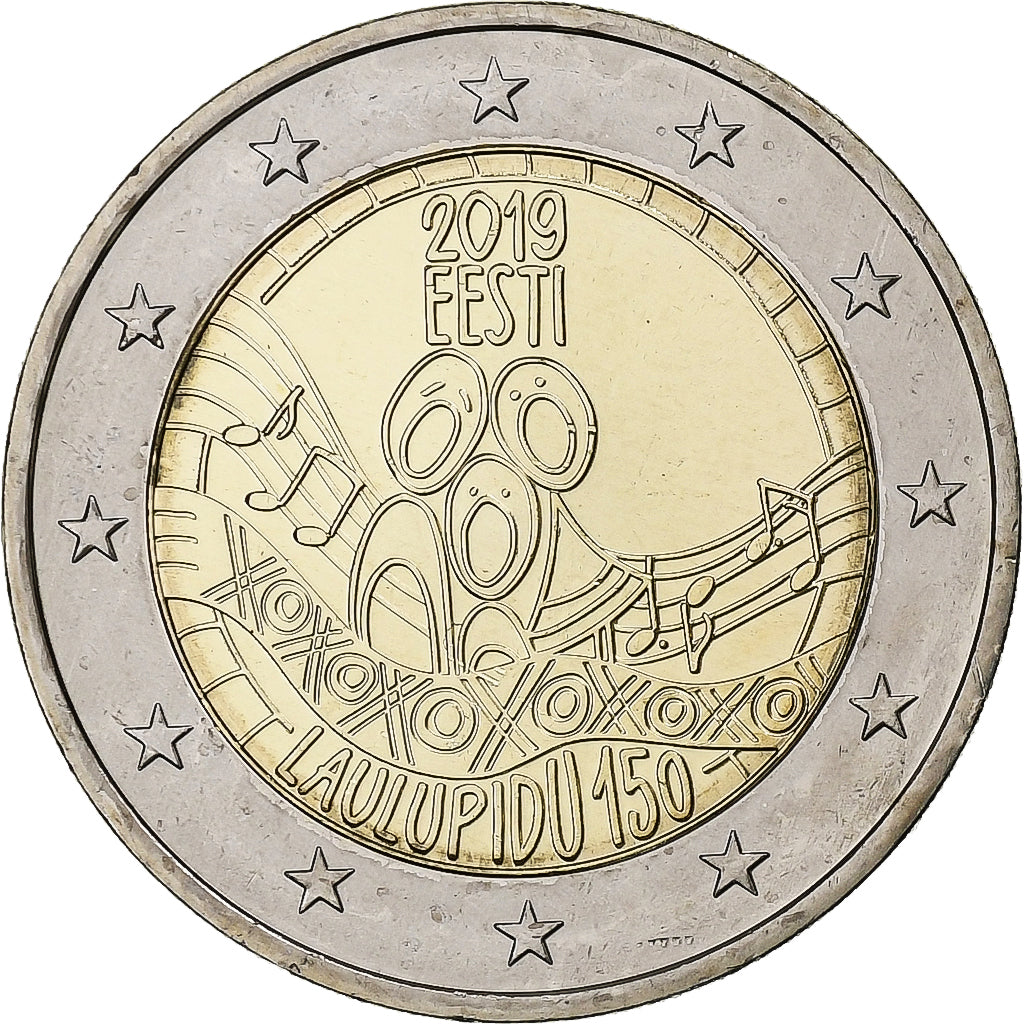 tierra del este,
2 euros,
Festival de Liedes de Estonia