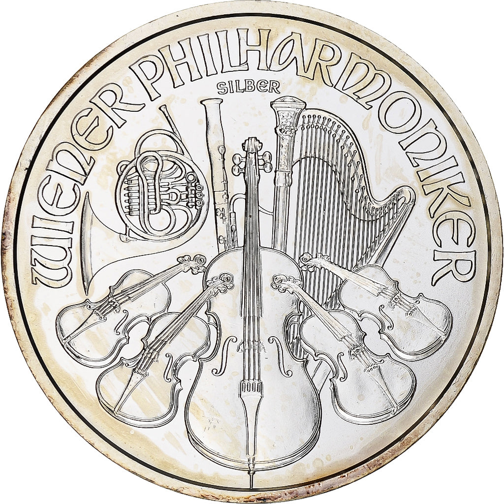 Austria,
1,5 euros / 1 Unze,
Orquesta Filarmónica