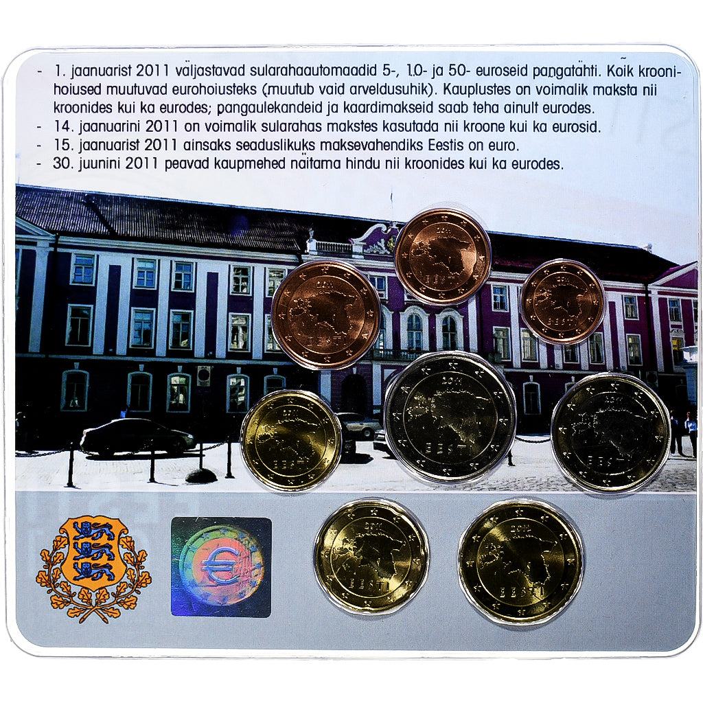 tierra del este,
Setze 1 ud. - 2 euros,
Münzkaarte.FDC