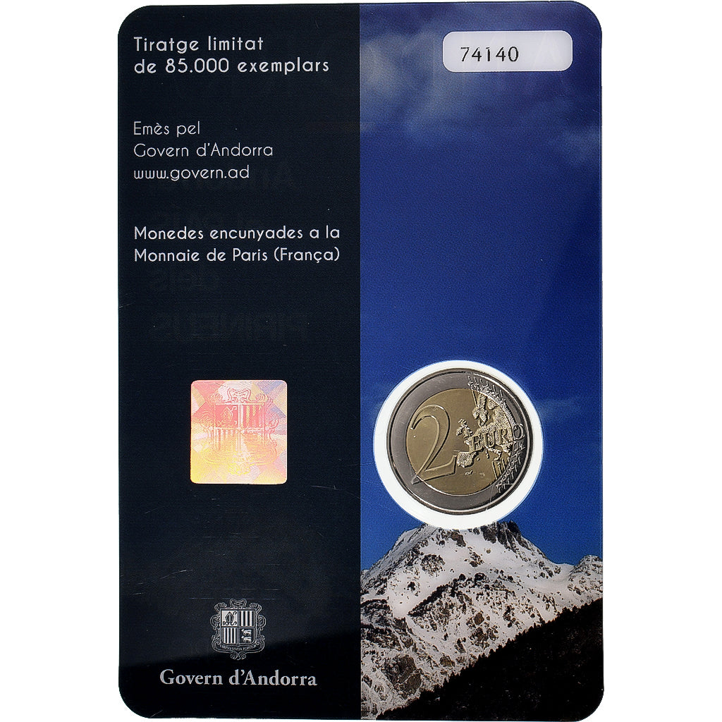 andorra,
2 euros,
País de los Pirineos