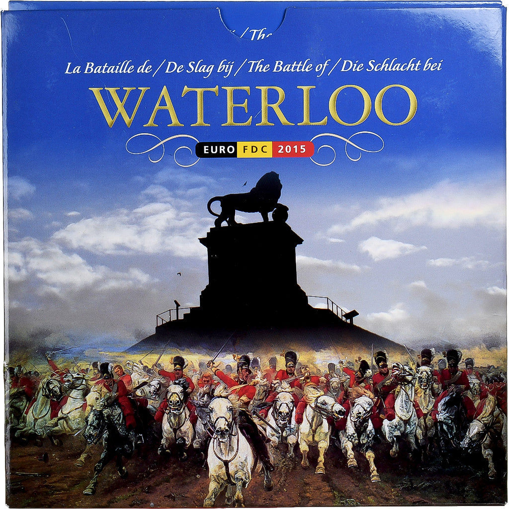 Bélgica,
Setze 1 ud. - 2 euros + Jeton,
Batalla de Waterloo