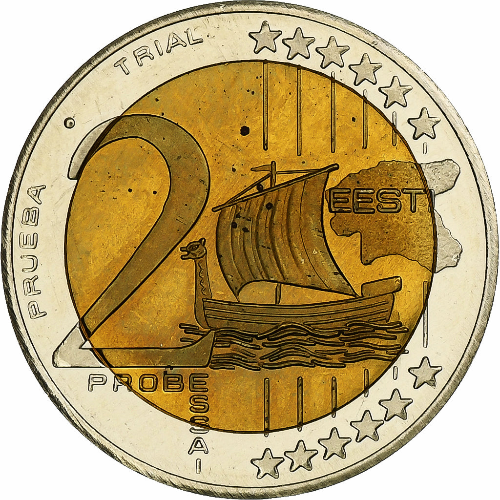 tierra del este,
2 euros,
Fantasía-Euro-Muster