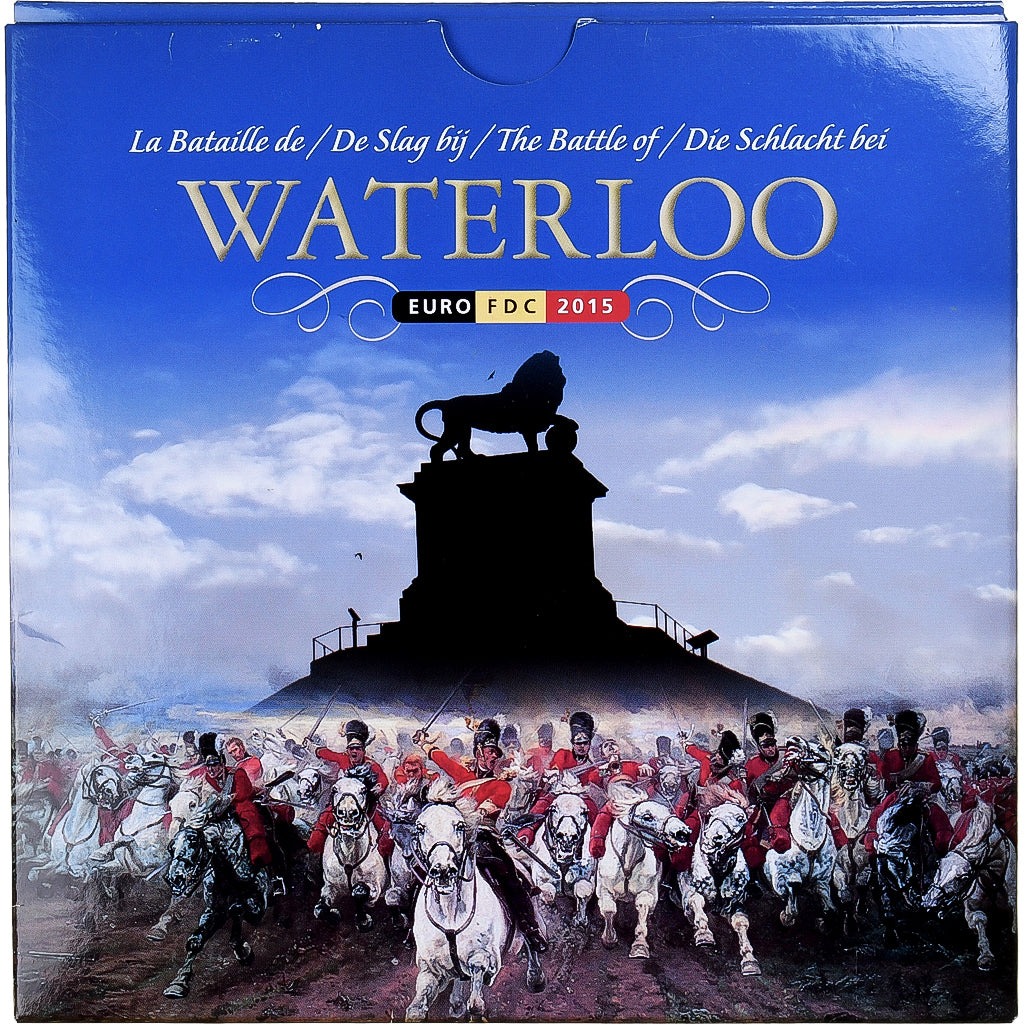 Bélgica,
1 céntimo por 2 euros,
Batalla de Waterloo