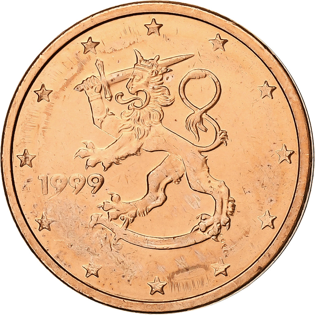 Finlandia,
2 céntimos de euro,
1999