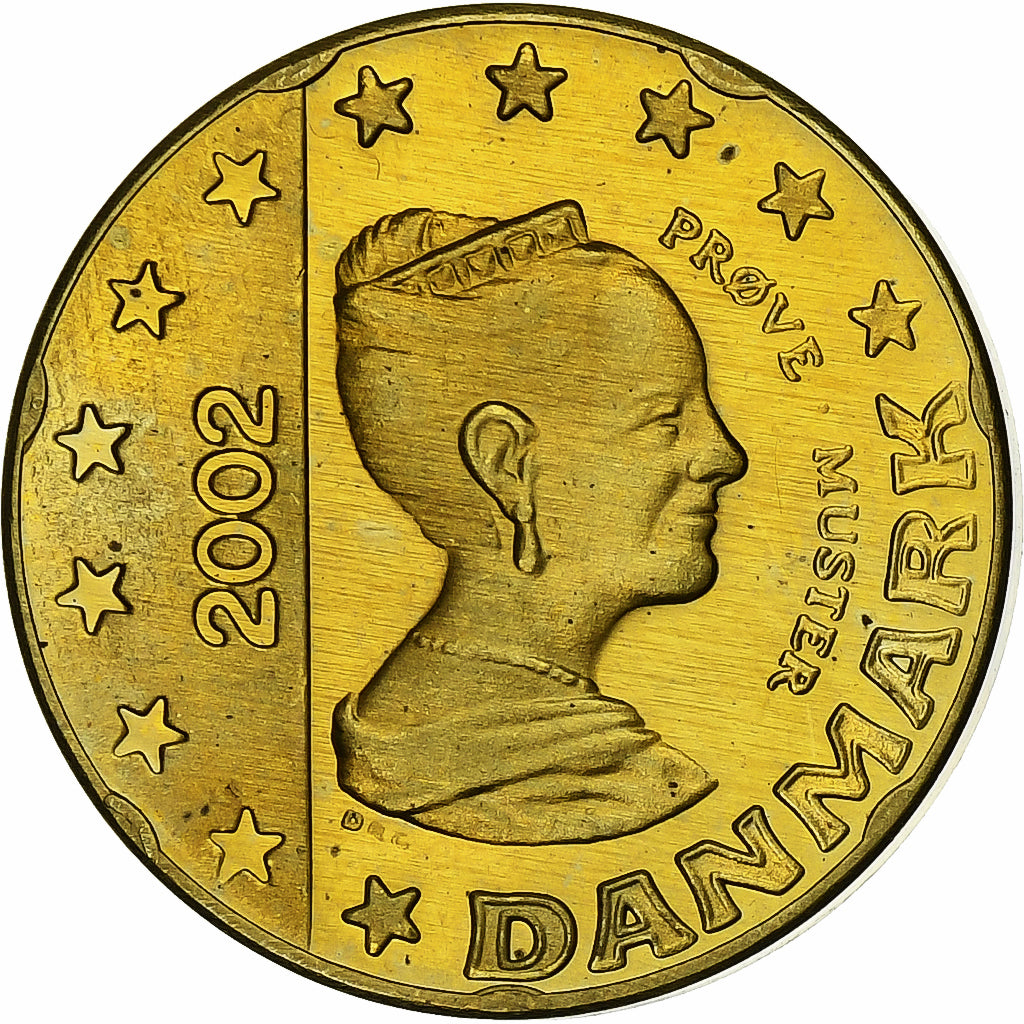 Dinamarca,
Margrethe II.,
20 céntimos de euro