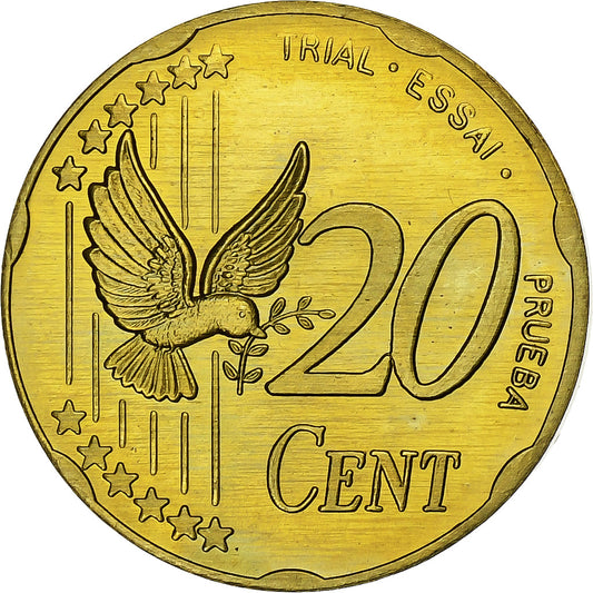 Dinamarca,
Margrethe II.,
20 céntimos de euro