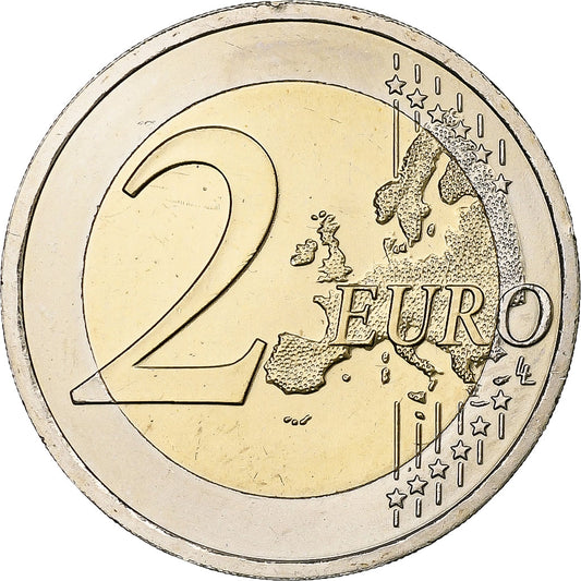 Austria,
2 euros,
Einführung en euros