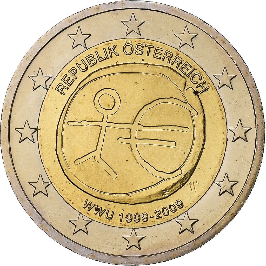 Austria,
2 euros,
Unión Económica y Monetaria