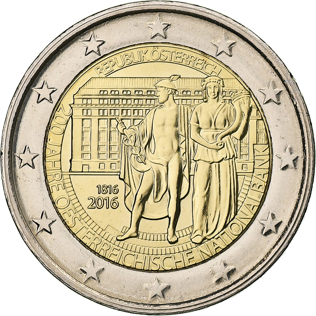 Austria,
2 euros,
200. Jahrestag – Banco Nacional