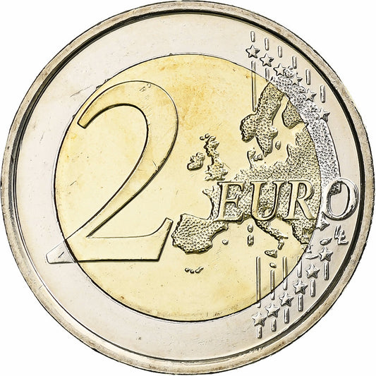 Bélgica,
2 euros,
Hundertjahrfeier des Ersten Weltkriegs