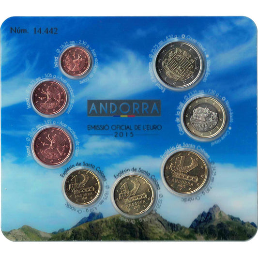 Andorra,
1 céntimo por 2 euros,
2015