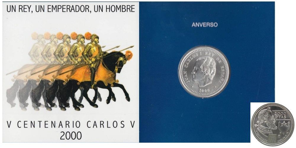 ESPAÑA CARTERA 2000 PESETAS 2000 CARLOS V