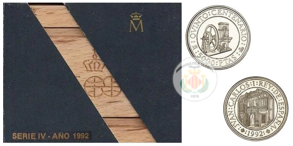 ESPAÑA V CENTENARIO 5000 PESETAS PLATA 1992