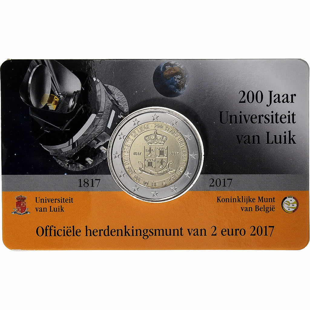 Bélgica,
2 euros,
200 años – Universidad Lüttich