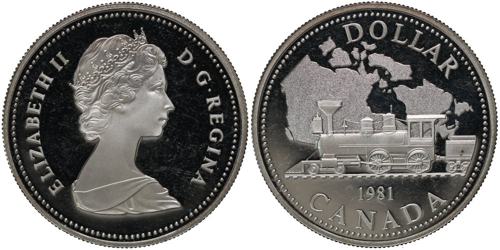CANADA 1 DOLAR 1981 TREN TRANSCONTINENTAL.