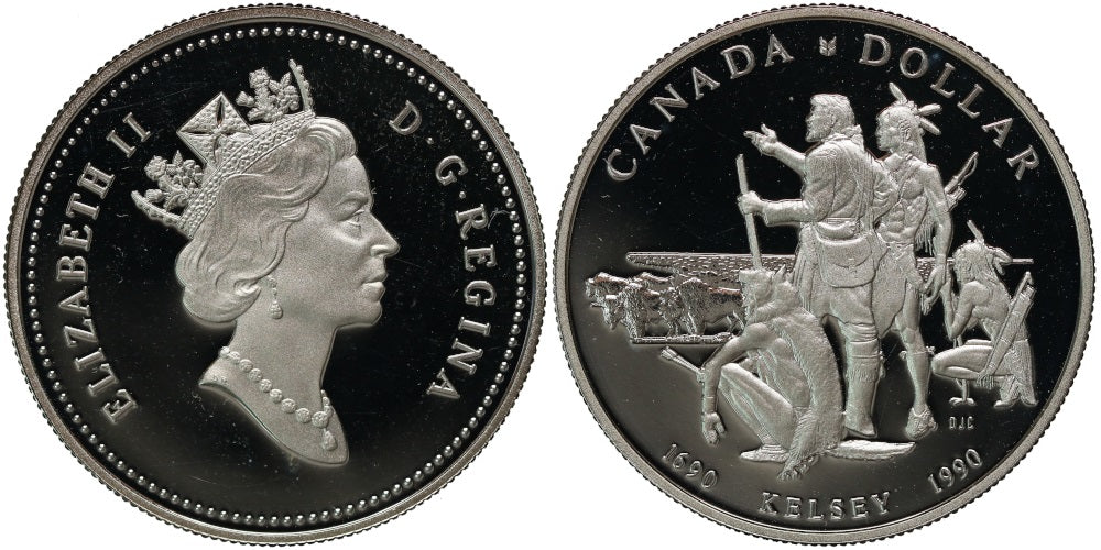 CANADA 1 DOLAR 1990 HENRY KELSEY