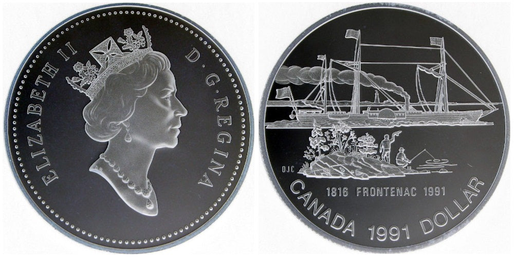 CANADA 1 DOLAR 1991 FRONTENAC