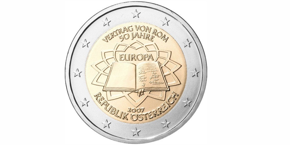 2 EUROS AUSTRIA 2007 TRATADO DE ROMA
