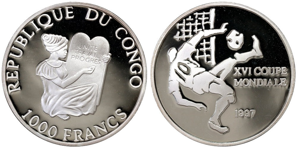 CONGO 1000 FRANCOS 1997