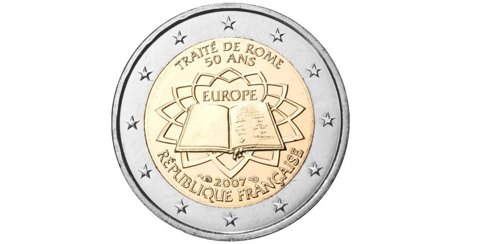 2 EUROS FRANCIA 2007 TRATADO DE ROMA