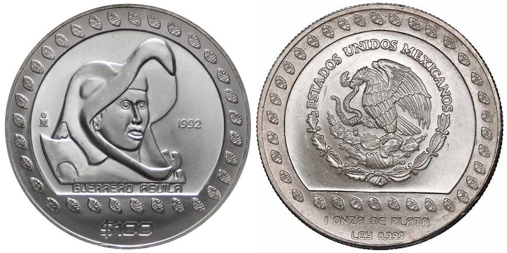 MEXICO 100 PESOS 1992 GUERRERO AGUILA