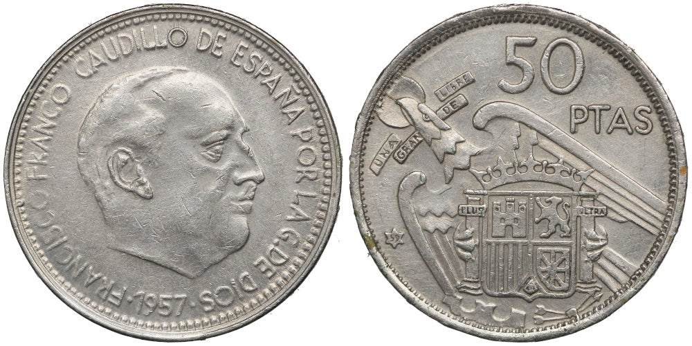 FALSA DE EPOCA: 50 PESETAS 1957