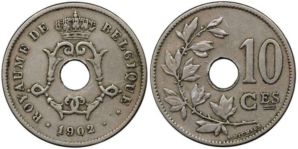 BELGICA 10 CENTIMES 1902