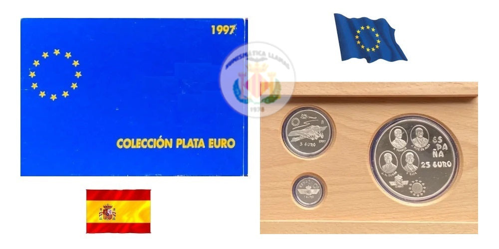 ESPAÑA ESTUCHE COMPLETO 1997 LA AVIACION ESPAÑOLA