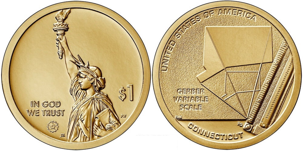 USA 1 DOLAR 2020 P INNOVATION – CONNECTICUT