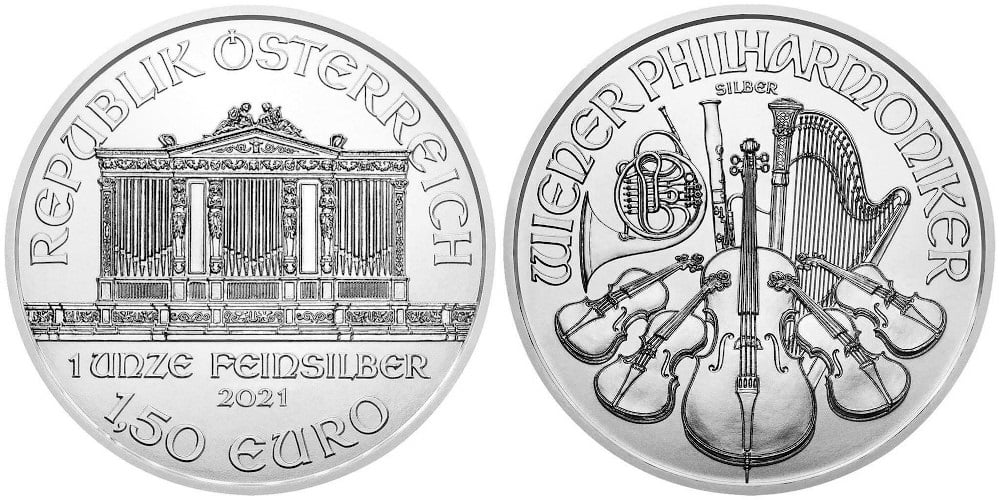 AUSTRIA 1,5 EUROS 2021 FILARMONICA