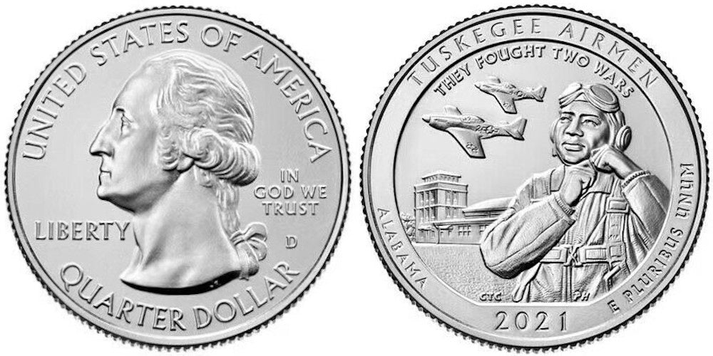 USA 1/4 DOLAR 2021 D TUSKEGEE AIRMEN