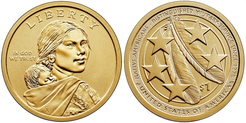 USA 1 DOLAR 2021 P NATIVE INDIAN