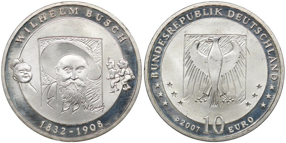 ALEMANIA 10 EUROS 2007 D