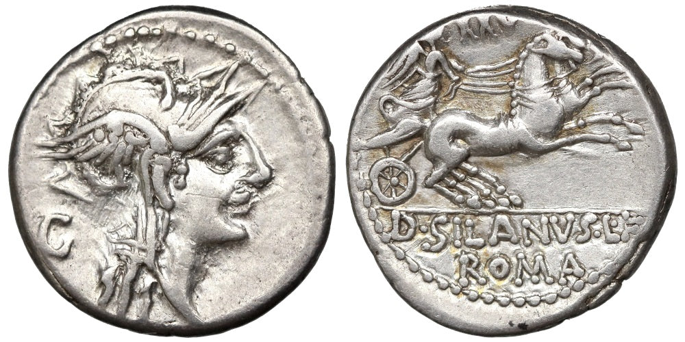 FAMILIA JUNIA (DENARIO) 91 a.C.