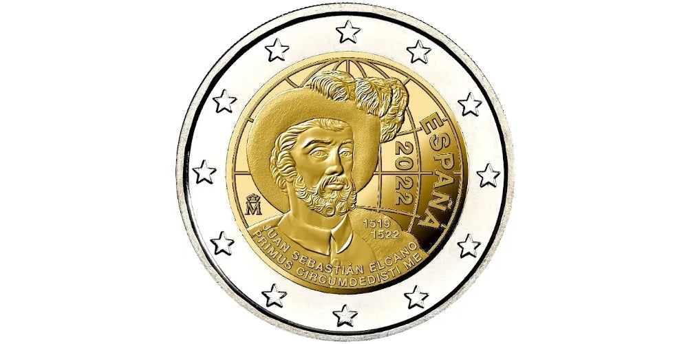 2 EUROS ESPAÑA 2022 VUELTA AL MUNDO