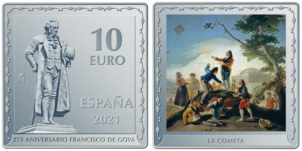 FELIPE VI 10 EUROS 2021 275 ANIVERSARIO DE GOYA – LA COMETA