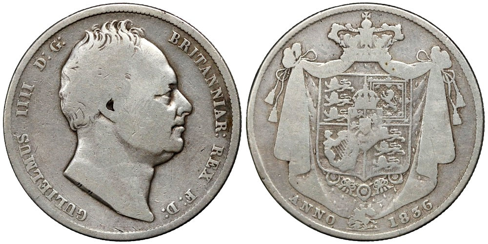 INGLATERRA 1/2 CORONA 1836 GUILLERMO IV