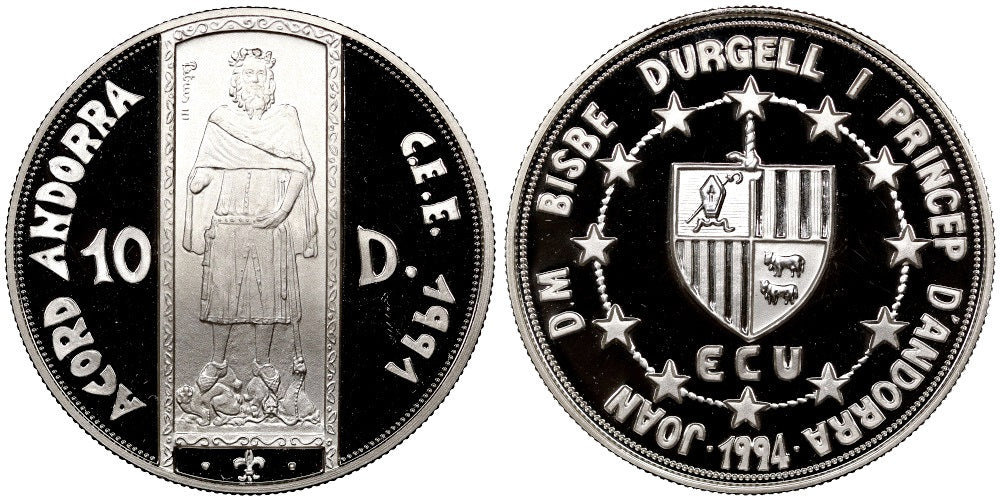 ANDORRA 10 DINERS 1994 PEDRO III