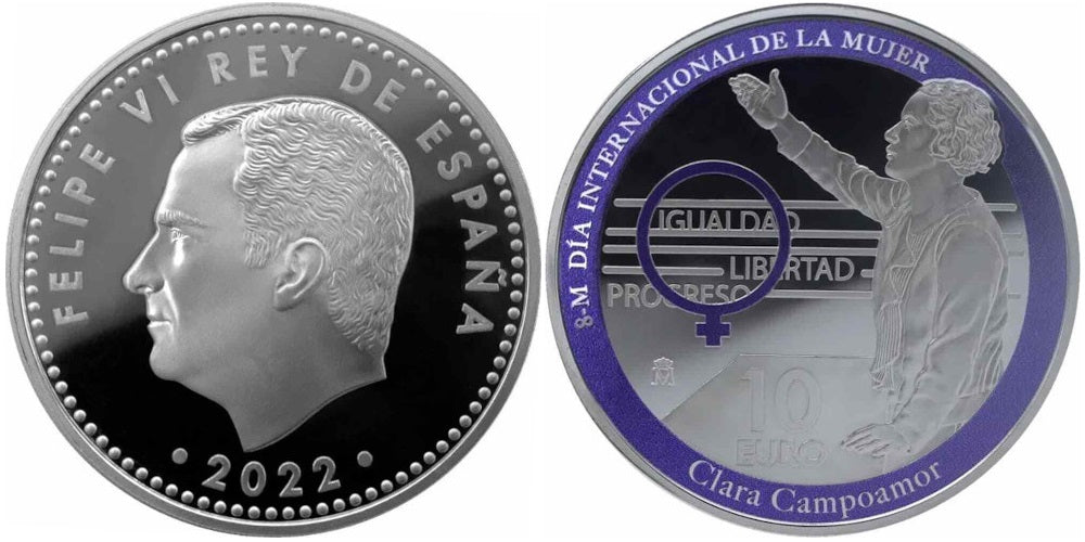 ESPAÑA 10 EUROS 2022 CLARA CAMPOAMOR