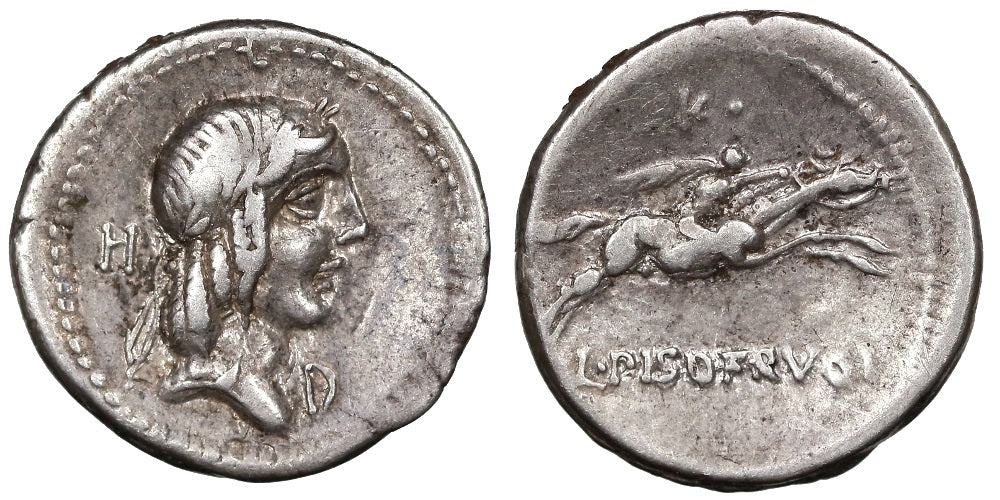 FAMILIA CALPURNIA (DENARIO) 90 al 89 a.C.