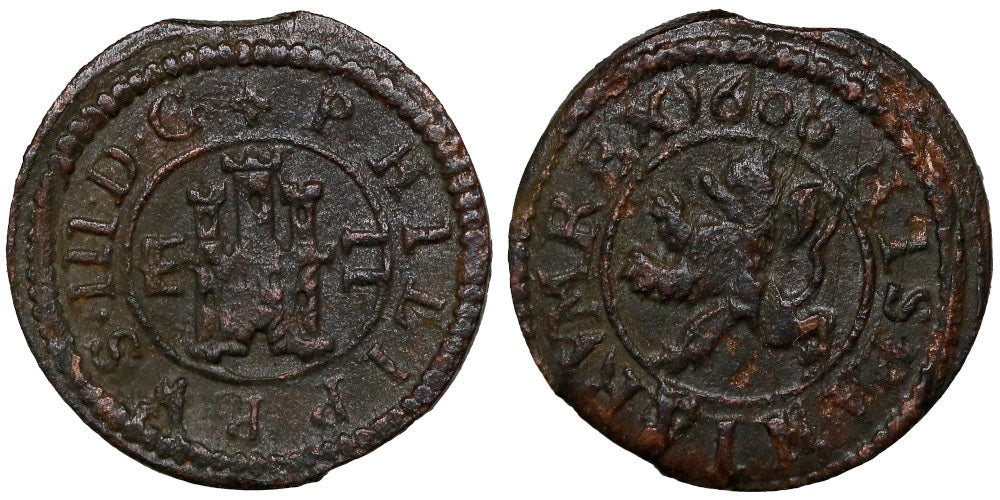 FELIPE III 2 MARAVEDIS 1606 SEGOVIA