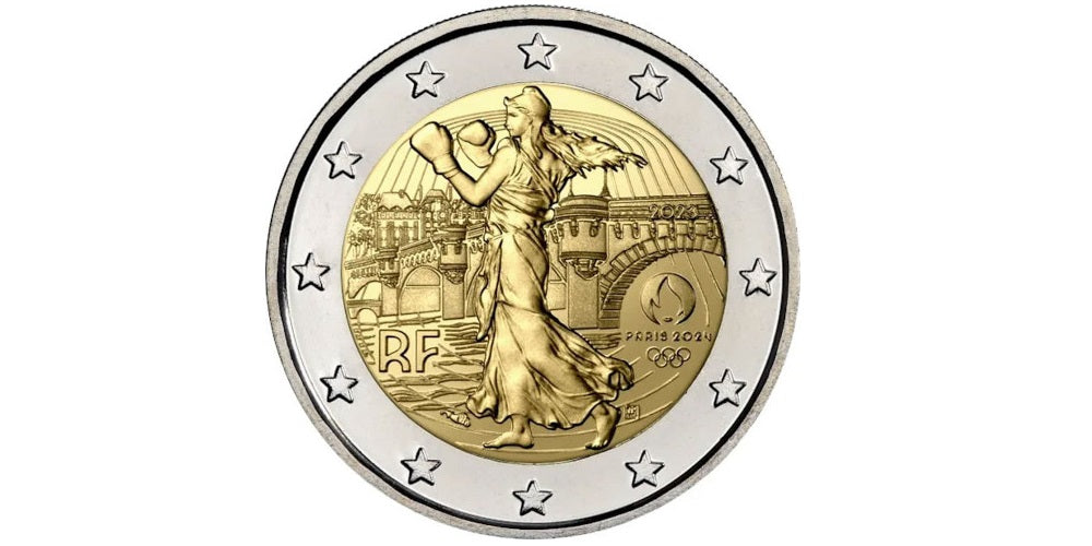 2 EUROS FRANCIA 2023 JUEGOS OLIMPICOS