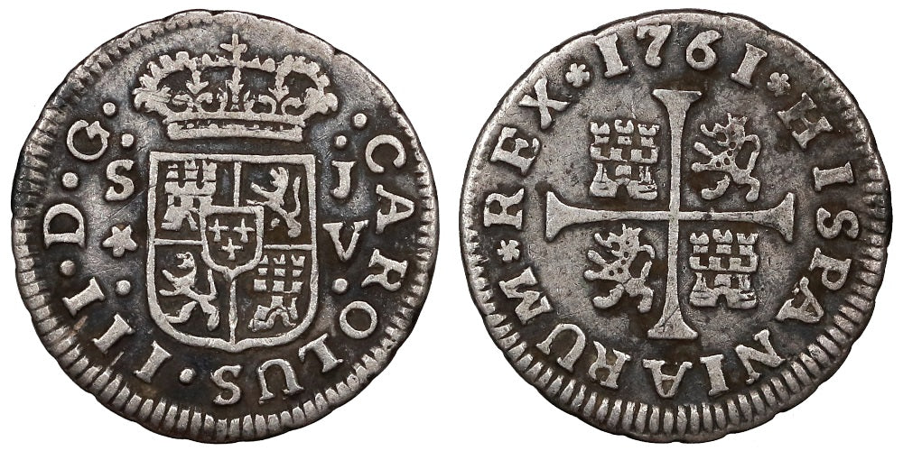 CARLOS III 1/2 REAL 1761 SEVILLA JV