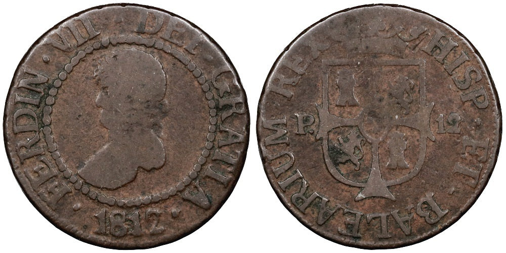 FERNANDO VII 12 DINEROS 1812 MALLORCA